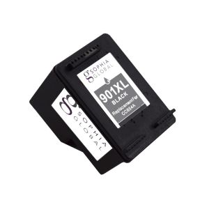 Sophia Global Remanufactured Black Ink Cartridge Replacement For Hp 901xl With Ink Level Display