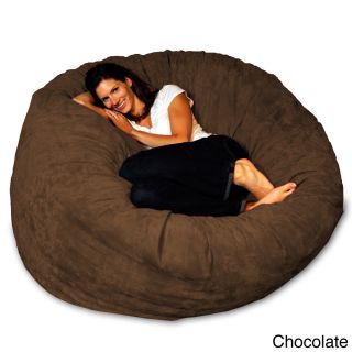 Theater Sacks Llc 5 foot Soft Micro Suede Beanbag Theater Sack Chair Brown Size Large