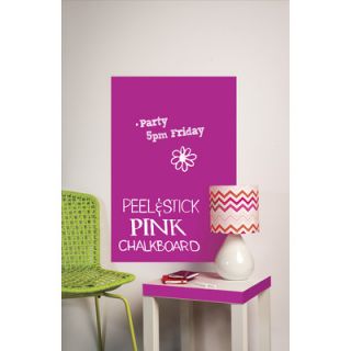 Wallies Peel & Stick Big Pink Chalkboard 16052