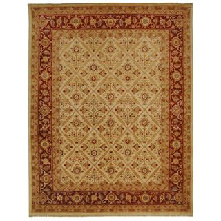 Safavieh Hand knotted Samarkand Ivory/ Rust Wool Rug (8 X 10)