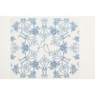 Modern Twist Birds N Trees Placemat PLBTGY07 Color Indigo on Clear