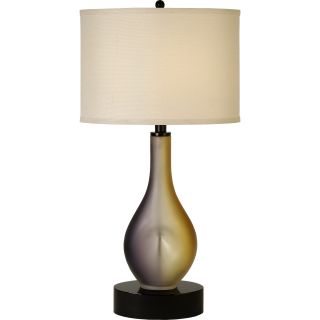 Twilight 1 light Plum And Gold Frosted Table Lamp