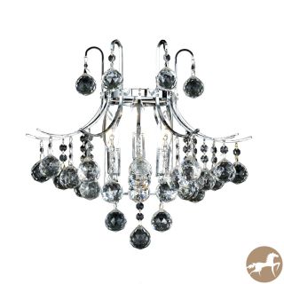 Christopher Knight Home Linz Royal Cut Crystal And Chrome 3 light Wall Sconce