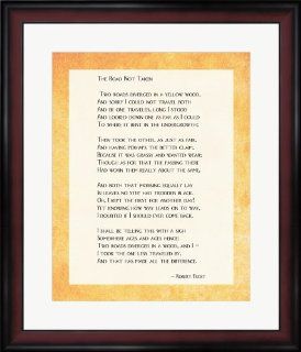 The Road Not Taken by Robert Frost Framed Art, Size 24 X 28   Prints