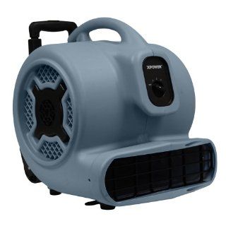 XPOWER P 830H 1 HP 1600 CFM 3 Speed Professional Air Mover with Telescopic Handle and Wheels, 8.5 Amp