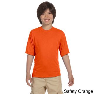Jerzees Youth Polyester Moisture wicking Sport T shirt Orange Size L (14 16)