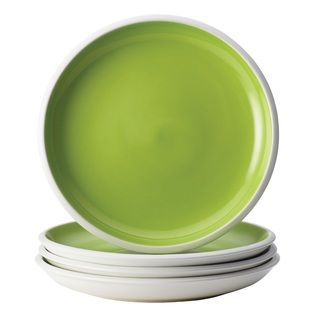 Rachael Ray Dinnerware Rise Green 4 piece Stoneware Salad Plate Set