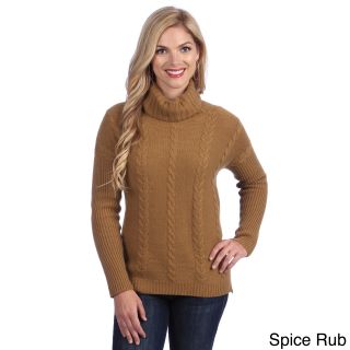 Republic Clothing Ply Cashmere Womens Cashmere Turtleneck Sweater Brown Size L (12  14)