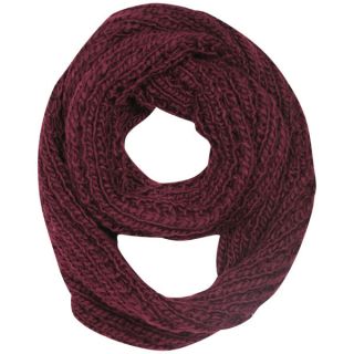 Womens Knitted Snood   Oxblood      Clothing