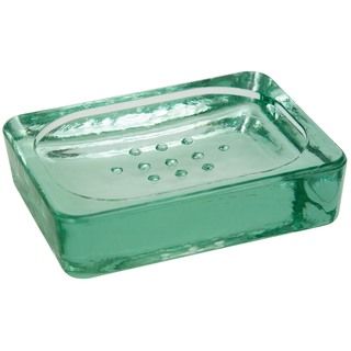 Recycled Green Glass Soap Dish (1 Or Set Of 2)