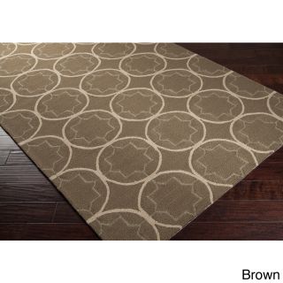 Hand hooked Dolly Contemporary Geometric Indoor/ Outdoor Area Rug (2 X 3)
