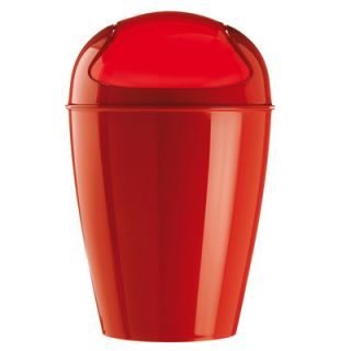 Koziol Del Swing Top Wastebasket 57775 Color Strawberry Red