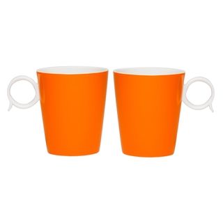 Red Vanilla Freshness Bandy Orange 12 ounce Mugs (set Of 2)