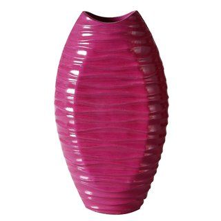 Decorative Wood Purple 15 inch Vase