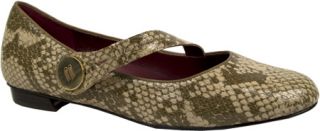Oh Shoes Franka   Natural Python Print Leather