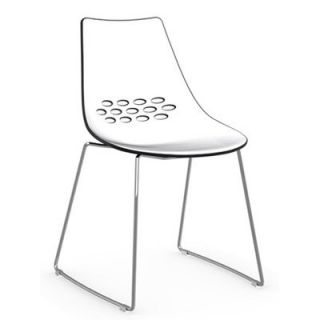 Calligaris Jam Sled Base Chair CS/1030_P77_P Finish White / Glossy Black