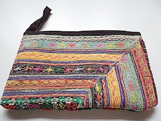 Vintage Classic Hmong / Hill tribe embroidered cosmetic purse hand bag #5 