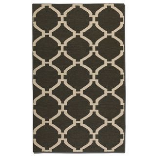 Bermuda Charcoal Wool Rug (5 X 8)