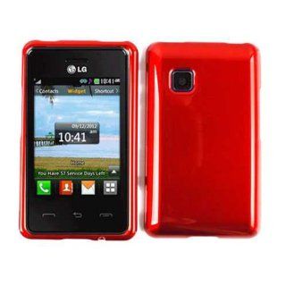 LG 840G Dark Red Case Cover Snap Faceplate Housing Hard New Protector Cell Phones & Accessories