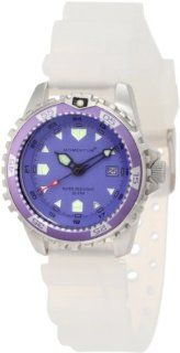 Momentum Women's 1M DV01P1T M1 Purple Dial Transparent Silicone Rubber Watch Watches
