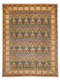 Arts & Crafts Hand Knotted Rug (91"x117") by Madison Rugs