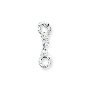 Sterling Silver Handcuff Charm Jewelry
