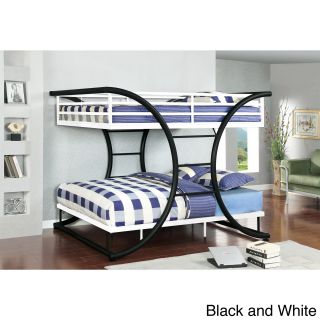 Furniture Of America Furniture Of America Armentia Full Over Full Metal Bunk Bed Black Size Full