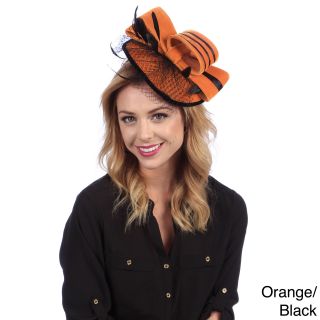 Swan Hat Swan Womens Two tone Velvet Fascinator Orange Size One Size Fits Most
