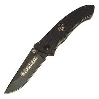 Extreme OPS, 3.50 in. Black Blade, Black G10 Handle, Plain  Hunting Knives  Sports & Outdoors