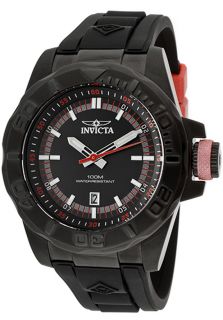 Invicta 12164  Watches,Mens Pro Diver Black Dial Black Polyurethane, Casual Invicta Quartz Watches