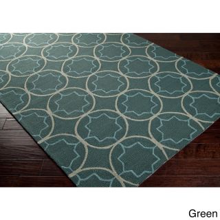 Hand hooked Dolly Contemporary Geometric Indoor/ Outdoor Area Rug (3 X 5)