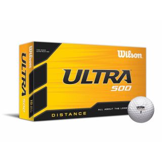 Wilson Ultra 500 Distance Golf Ball 15pk White