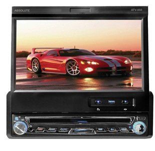 Absolute ATV850 7" Touchscreen DVD//CD/JPEG Multimedia Receiver with USB/SD Front Input  Vehicle Dvd Players 
