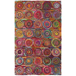 Layla Multi 79 X 99 Hand Crafted Area Rug