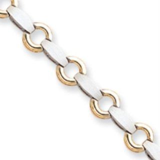 14k Two tone Gold Add a Diamond Tennis Bracelet Jewelry