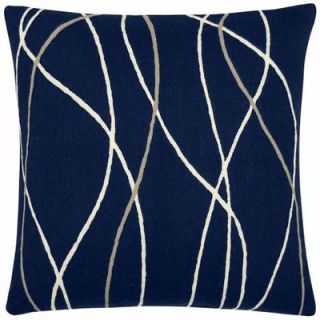 Judy Ross Streamers Wool Pillow SR18 lim/crm/cel/oys Color Navy / Cream / Oy