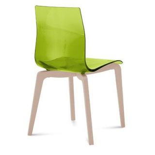 Domitalia Gel L Dining Chair GEL.S.L0F.FRS S Finish Transparent Green