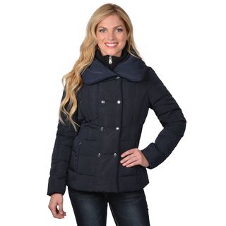 Jessica Simpson Jessica Simpson Womens Double Breasted Down Coat Blue Size S (4  6)