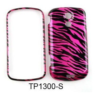 Snap on Cover Faceplate for Sprint Samsung Galaxy S2 Epic Touch 4G D710 Transparent Design, Hot Pink Zebra Print Cell Phones & Accessories