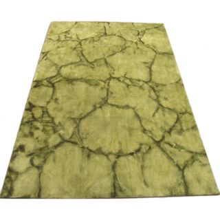 Eorc Handmade Dip Dyed Green Wool Area Rug (8 X 10) Green Size 8 x 10