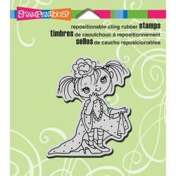 Stampendous Cling Rubber Stamp 3.5 X4 Sheet   Dress Up Kiddo