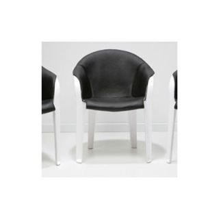 Vlaemsch ( ) Leather and Plastic Arm Chair SF.LP.BL