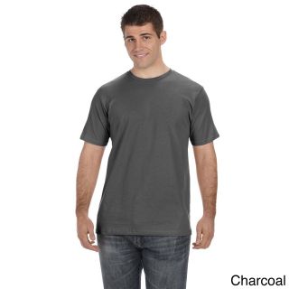 Anvil Mens Organic Cotton Short sleeve Crew neck T shirt Grey Size 3XL