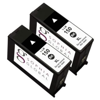 Sophia Global Remanufactured Black Ink Cartridge Replacement For Lexmark 150xl (pack Of 2)