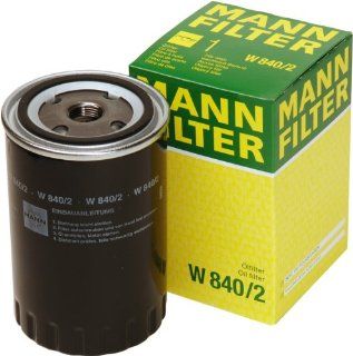 Mann Filter W 840/2 Spin on Oil Filter Automotive