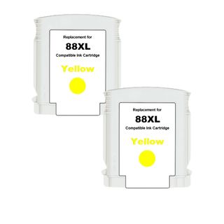 Hp 88xl (c9393an) Yellow Compatible High Yield Ink Cartridge (pack Of 2)