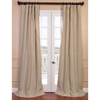 Natural French Linen Lined Curtain Panel