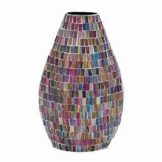 Multicolor Metal Vase