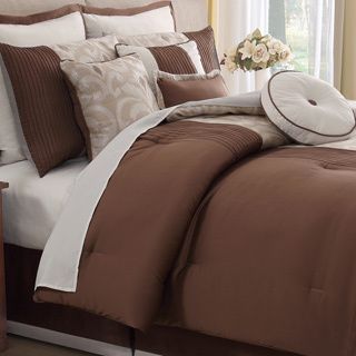 Private Label Fairmont 10 piece Comforter Set Gold Size Queen
