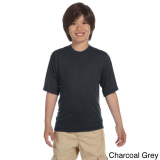 Jerzees Youth Polyester Moisture wicking Sport T shirt Grey Size L (14 16)